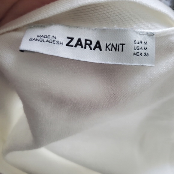 Zara Knit Cardigan Sweater Size Medium in white - Picture 11 of 11